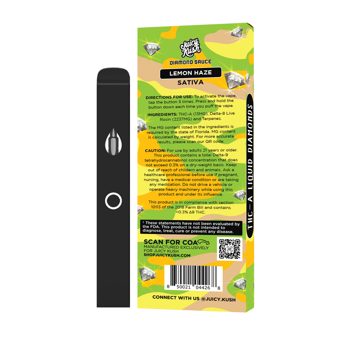 Lemon Haze THC-A Preheat Disposable 2.5g Juicy Kush Lemon Haze THC-A Preheat Disposable 2.5g Juicy Kush
