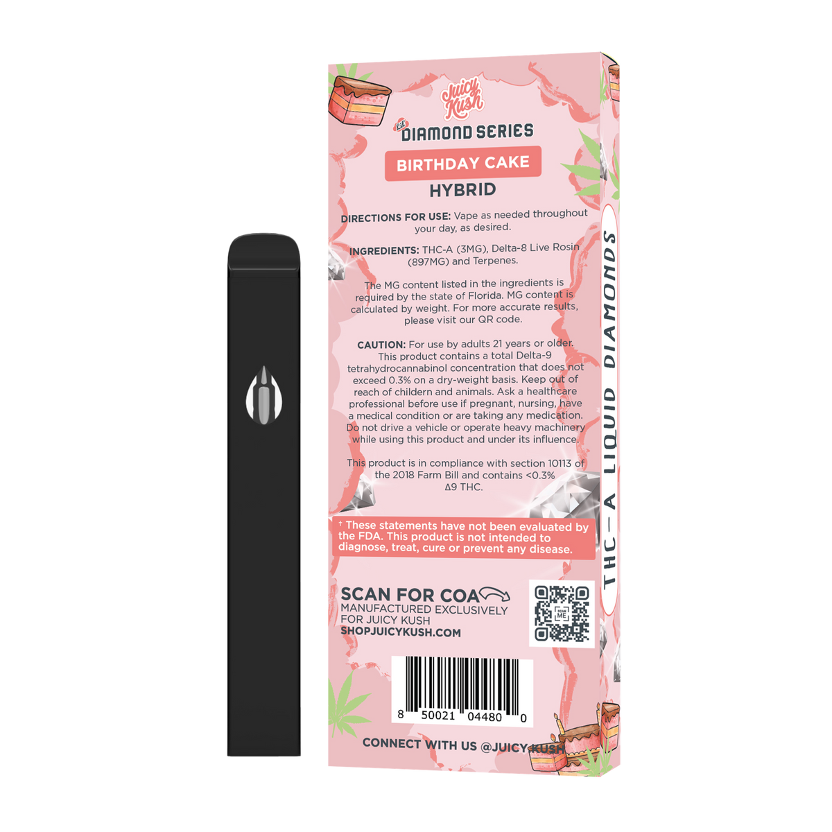 THC-A + Delta-8 Disposable Vape | 1 Gram THC | Juicy Kush THC-A + Delta-8 Disposable Vape | 1 Gram THC | Juicy Kush