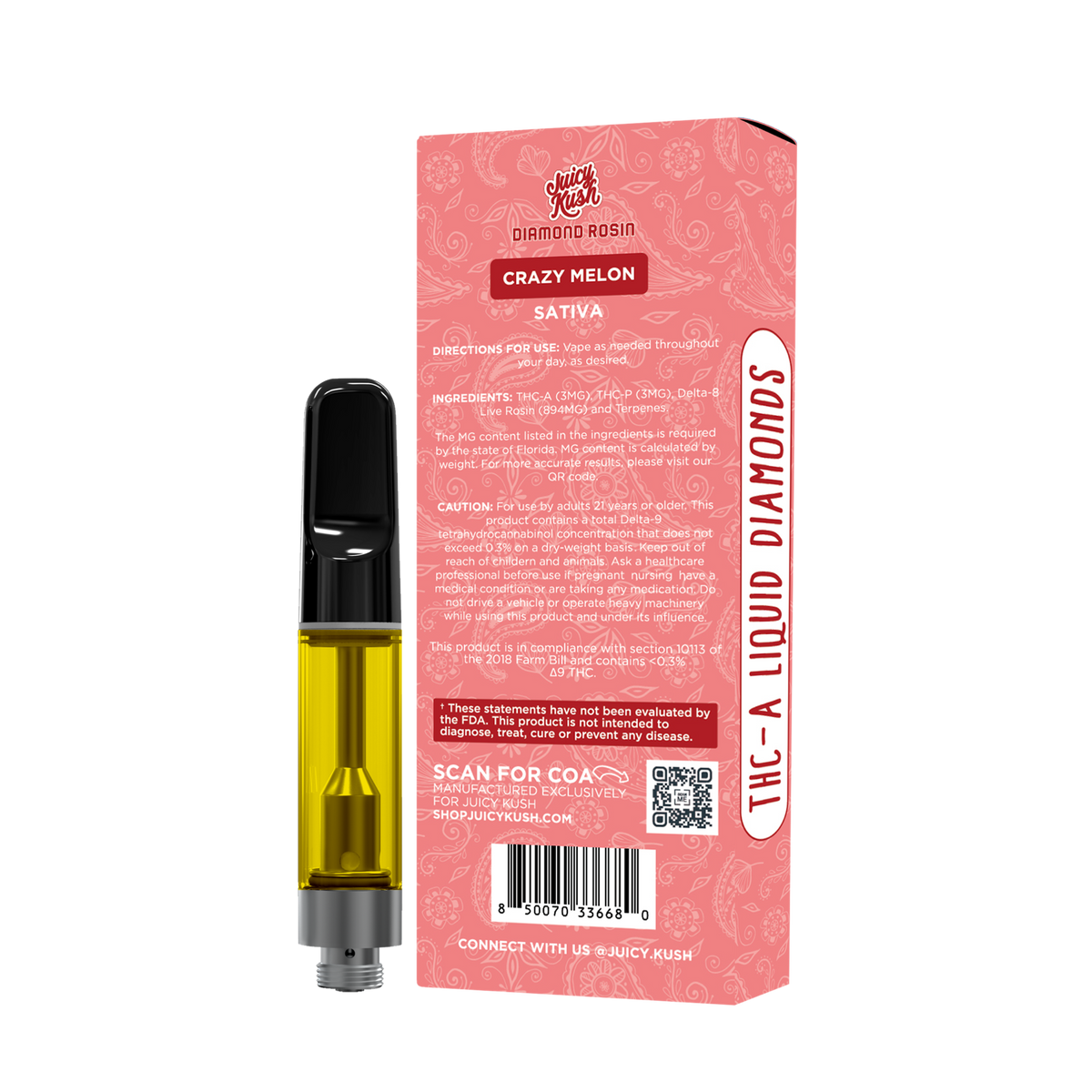 Crazy Melon THC-A + THC-P Cartridge 1g – Juicy Kush