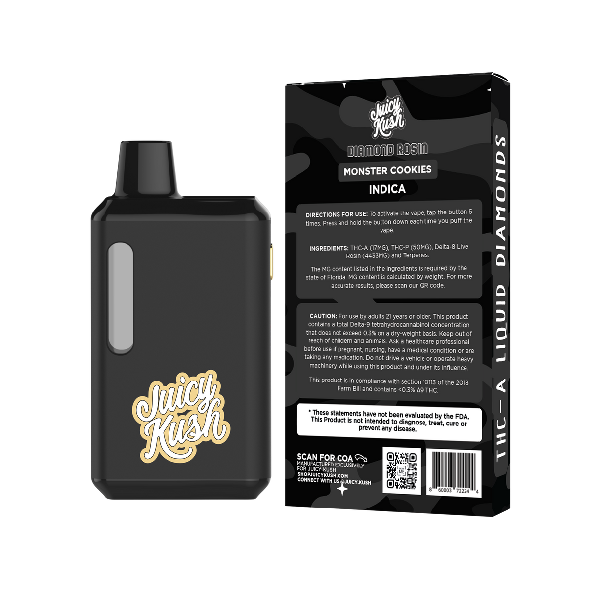 Monster Cookies Preheat Disposable 5g | Juicy Kush Monster Cookies Preheat Disposable 5g | Juicy Kush