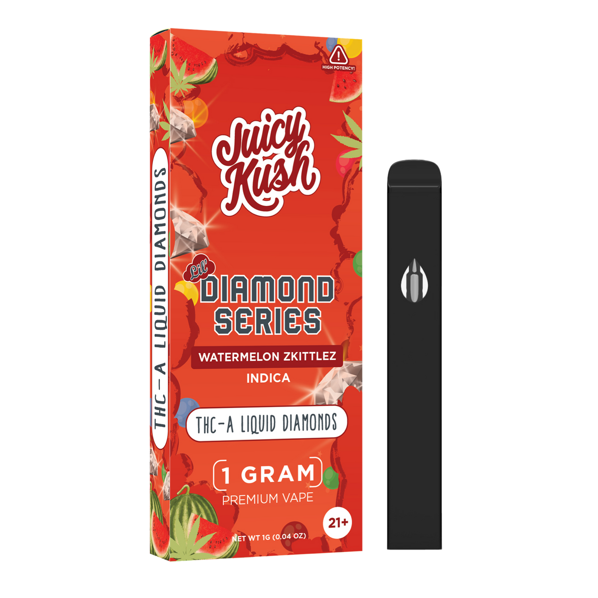 Watermelon Zkittlez THC-A Disposable 1g – Juicy Kush