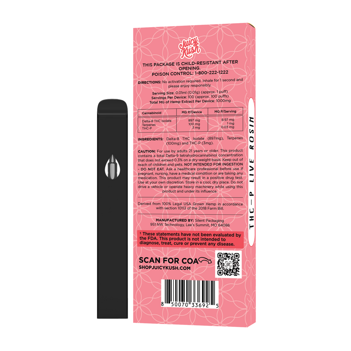 Fruit Punch THC-P Disposable 1g Juicy Kush Fruit Punch THC-P Disposable 1g Juicy Kush