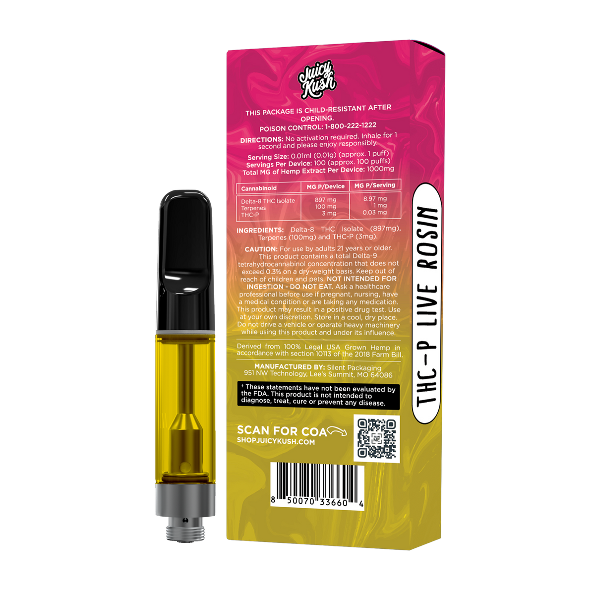 Fruity Pebblez THC-P Cartridge 1g – Juicy Kush
