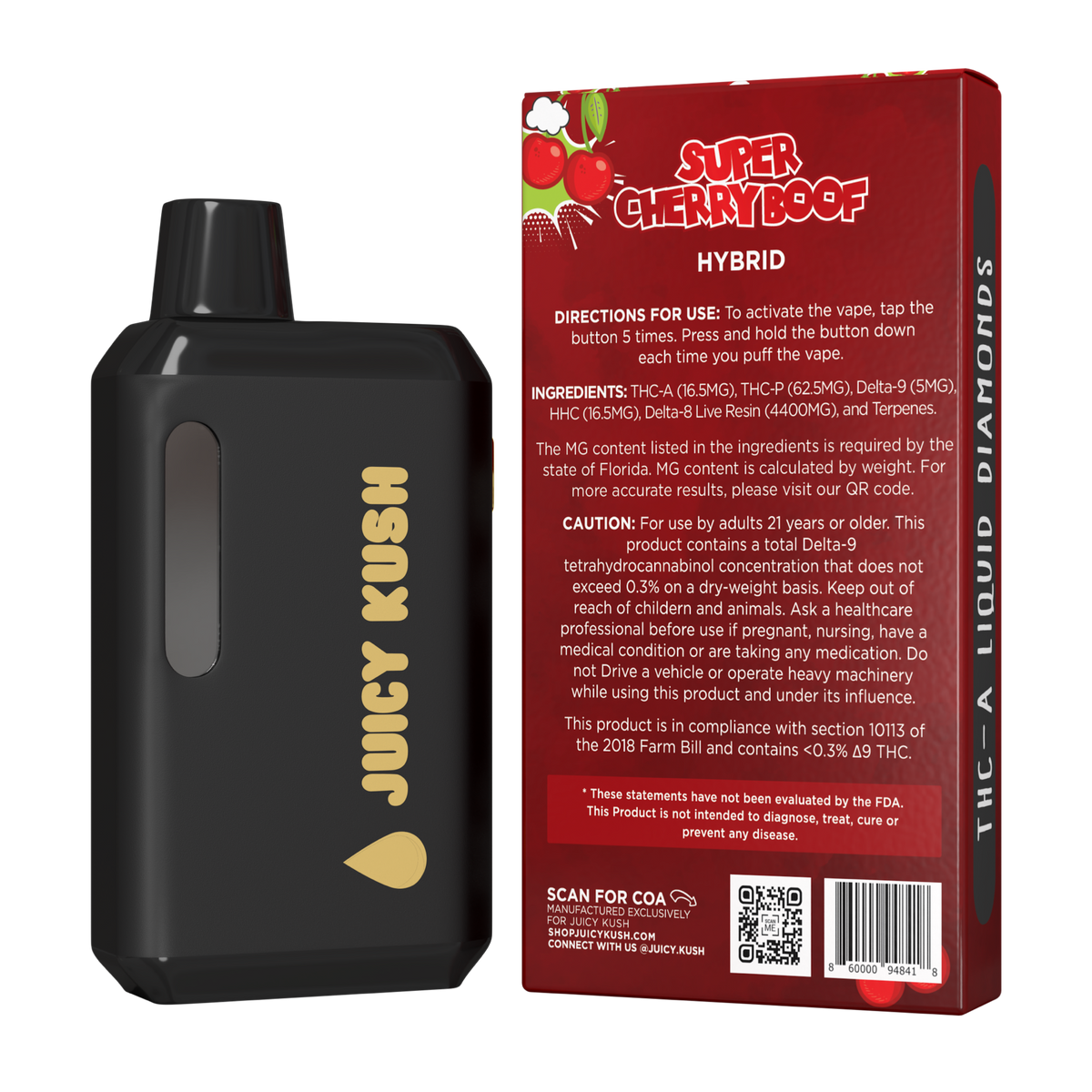 Super Cherry Boof Preheat Disposable 5g Juicy Kush