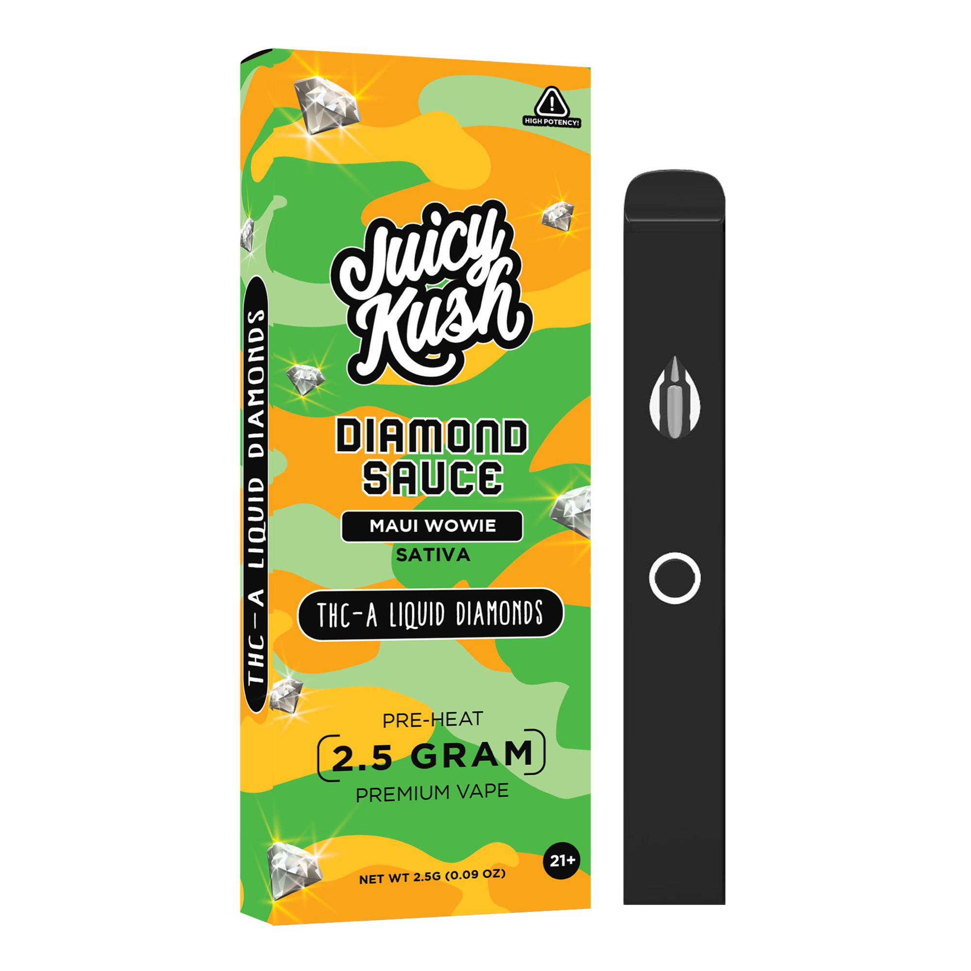 Maui Wowie THC-A Preheat Disposable 2.5g Juicy Kush Maui Wowie THC-A Preheat Disposable 2.5g Juicy Kush