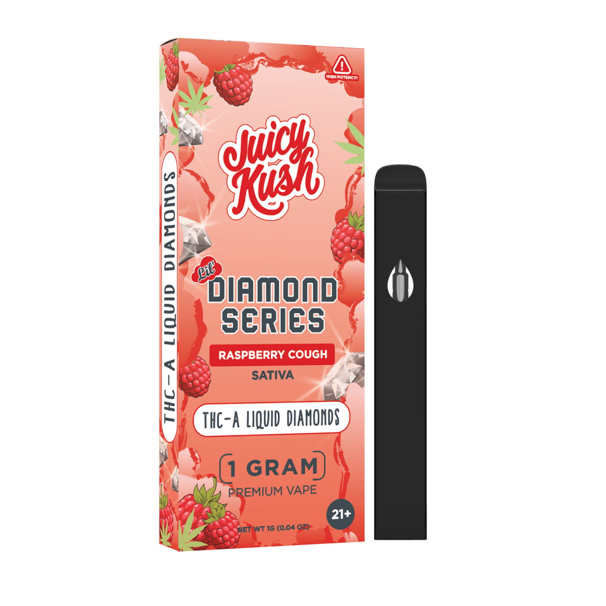 Raspberry Cough THC-A Disposable 1g Juicy Kush Raspberry Cough THC-A Disposable 1g Juicy Kush