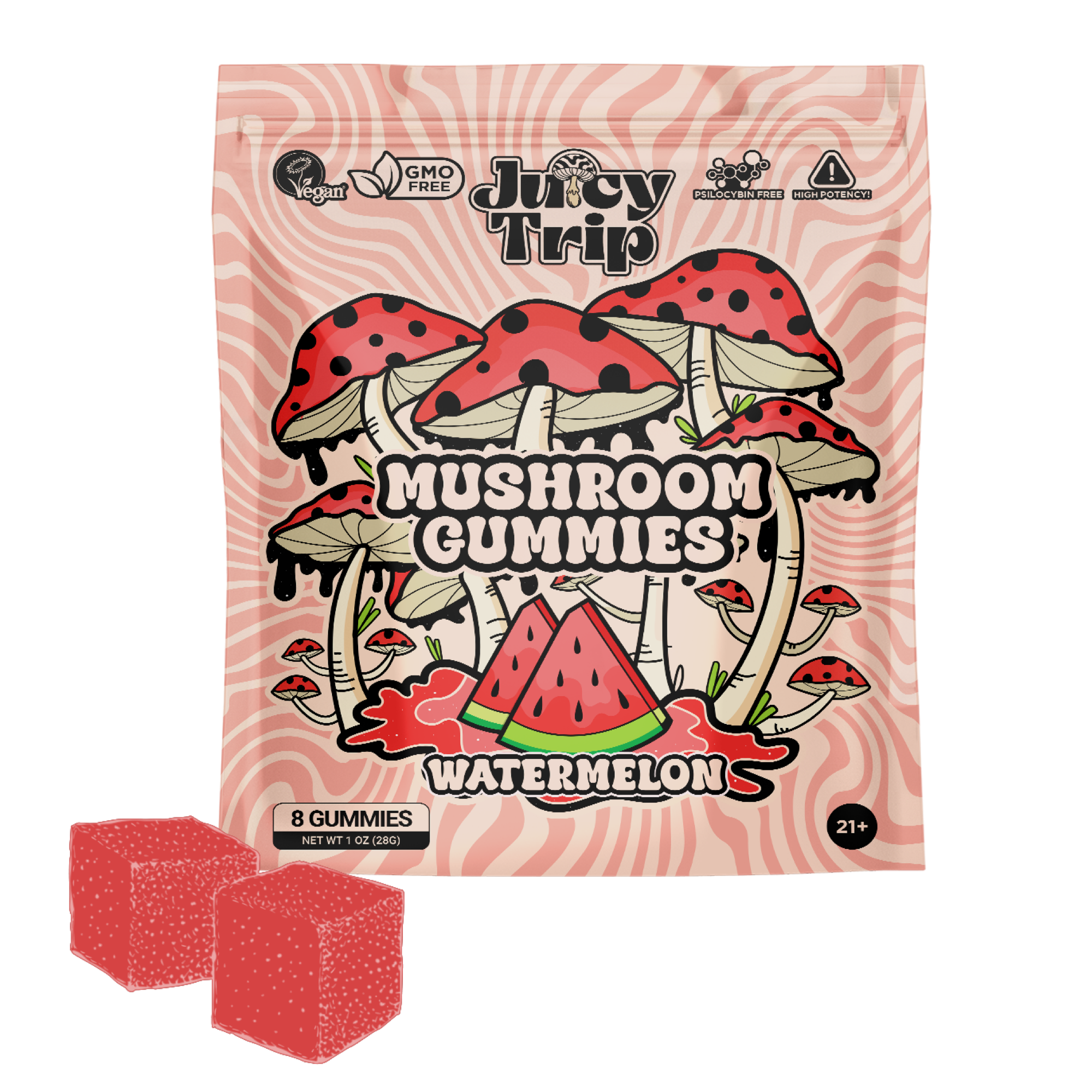 Watermelon Mushroom Gummies (8ct)