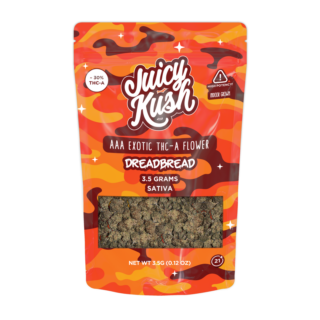 Juicy Fruity チェリーナ 13000 パワーカード Dreadbread THC-A Flower 3.5g – Juicy Kush