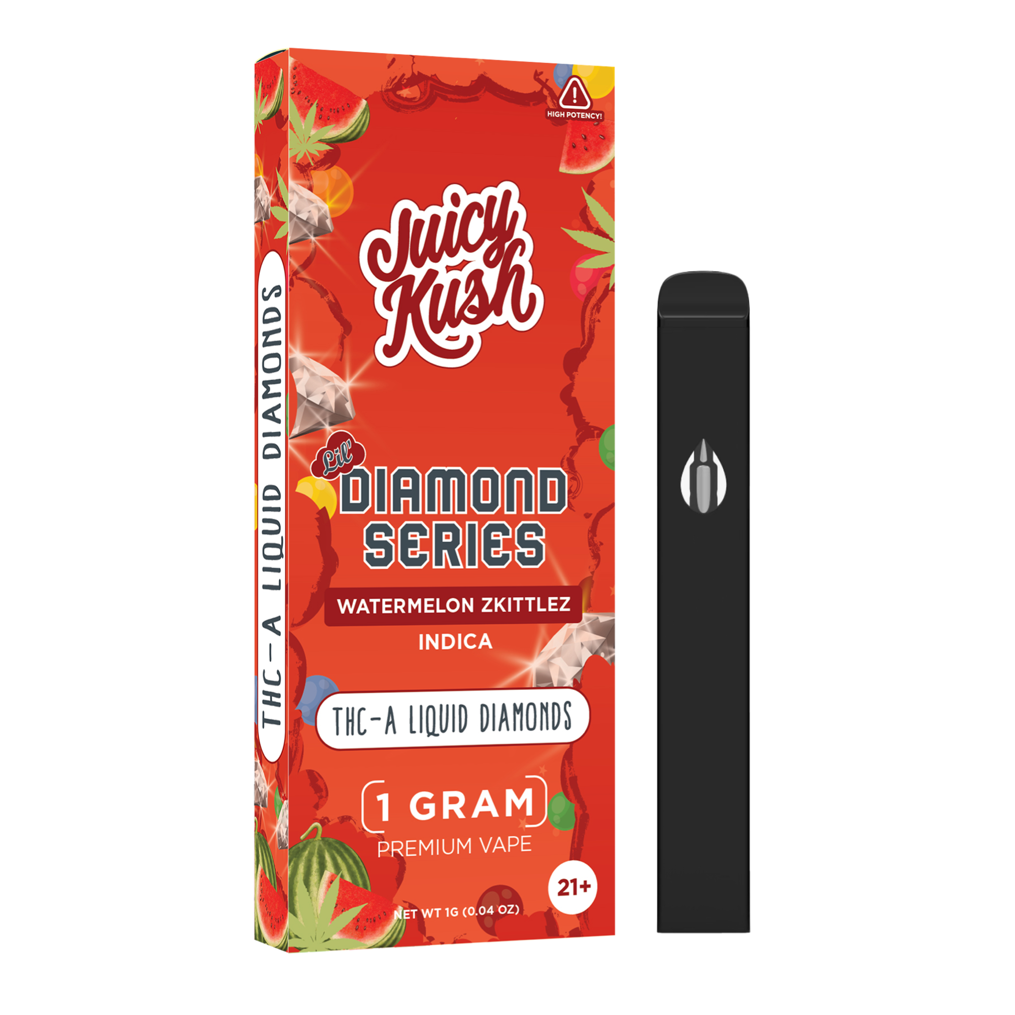 Watermelon Zkittlez THC-A Disposable 1g – Juicy Kush
