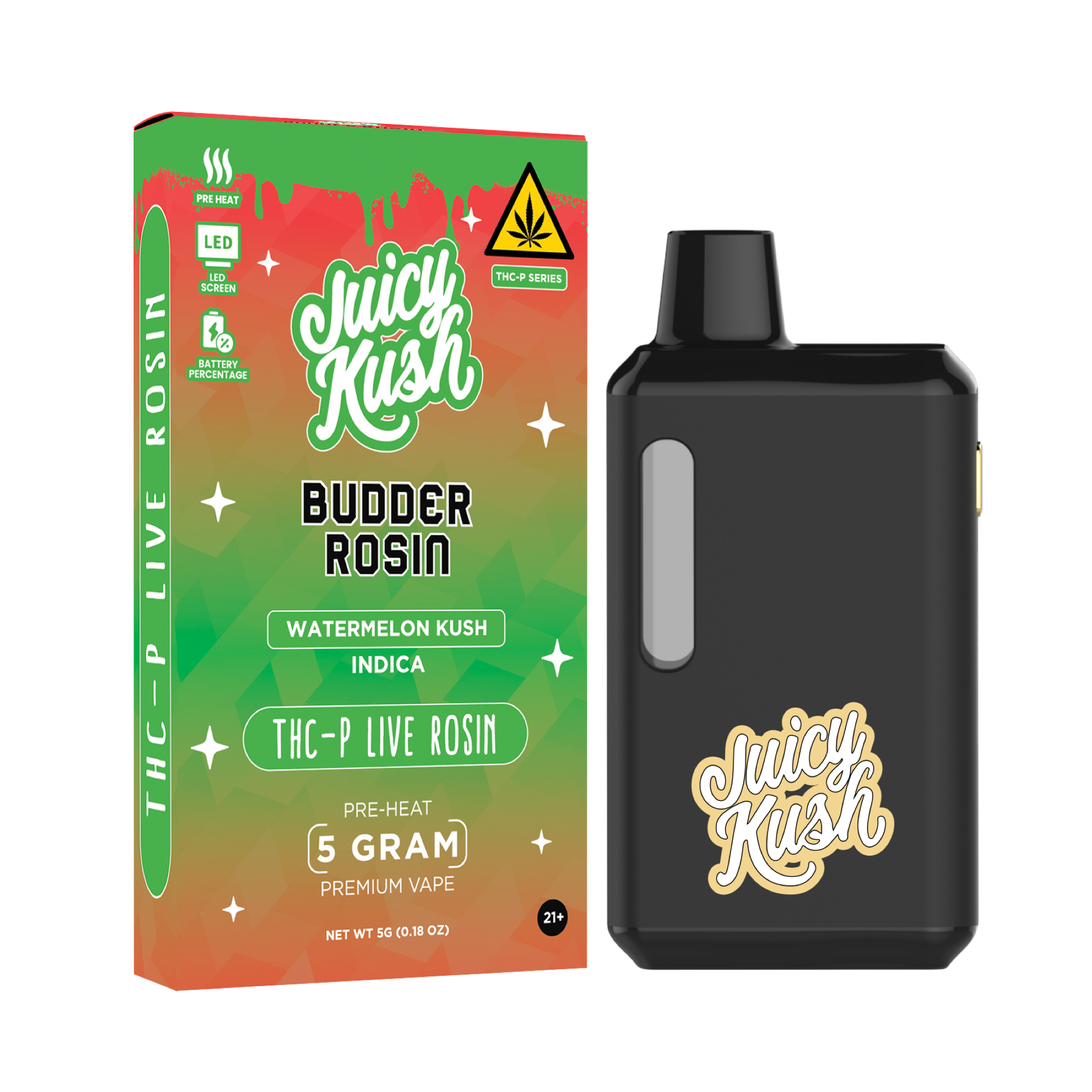 Watermelon Kush THC-P Preheat Disposable 5g – Juicy Kush