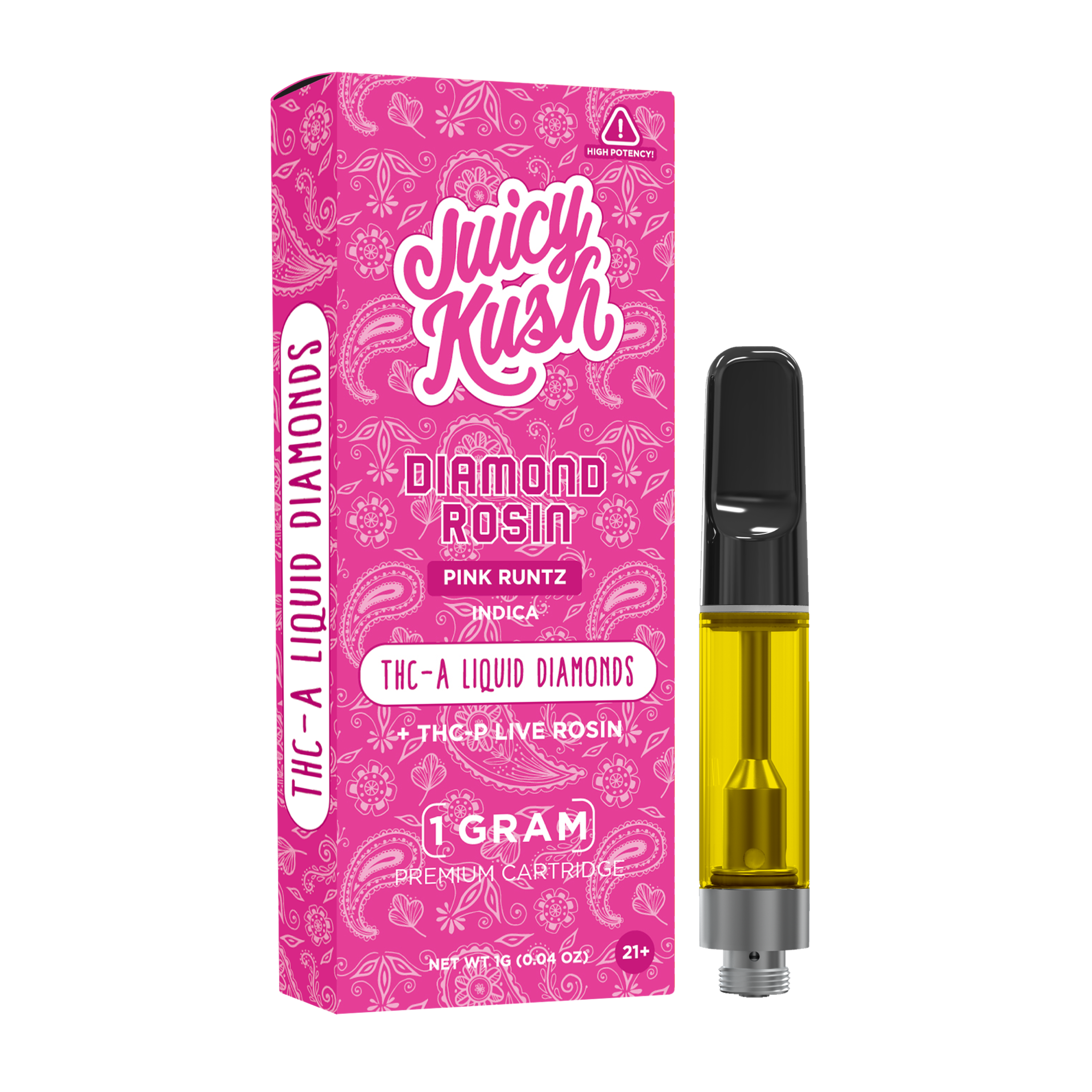 Pink Runtz THC-A + THC-P Cartridge 1g Juicy Kush Pink Runtz THC-A + THC-P Cartridge 1g Juicy Kush