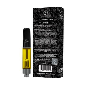 Blackberry Kush THC-A + THC-P Cartridge 1g Juicy Kush Blackberry Kush THC-A + THC-P Cartridge 1g Juicy Kush