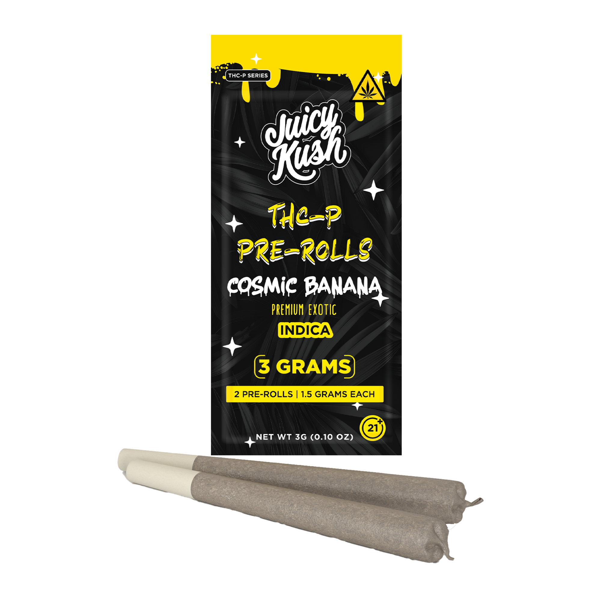 Cosmic Banana THC-P Pre-Rolls 3g (2ct) – Juicy Kush