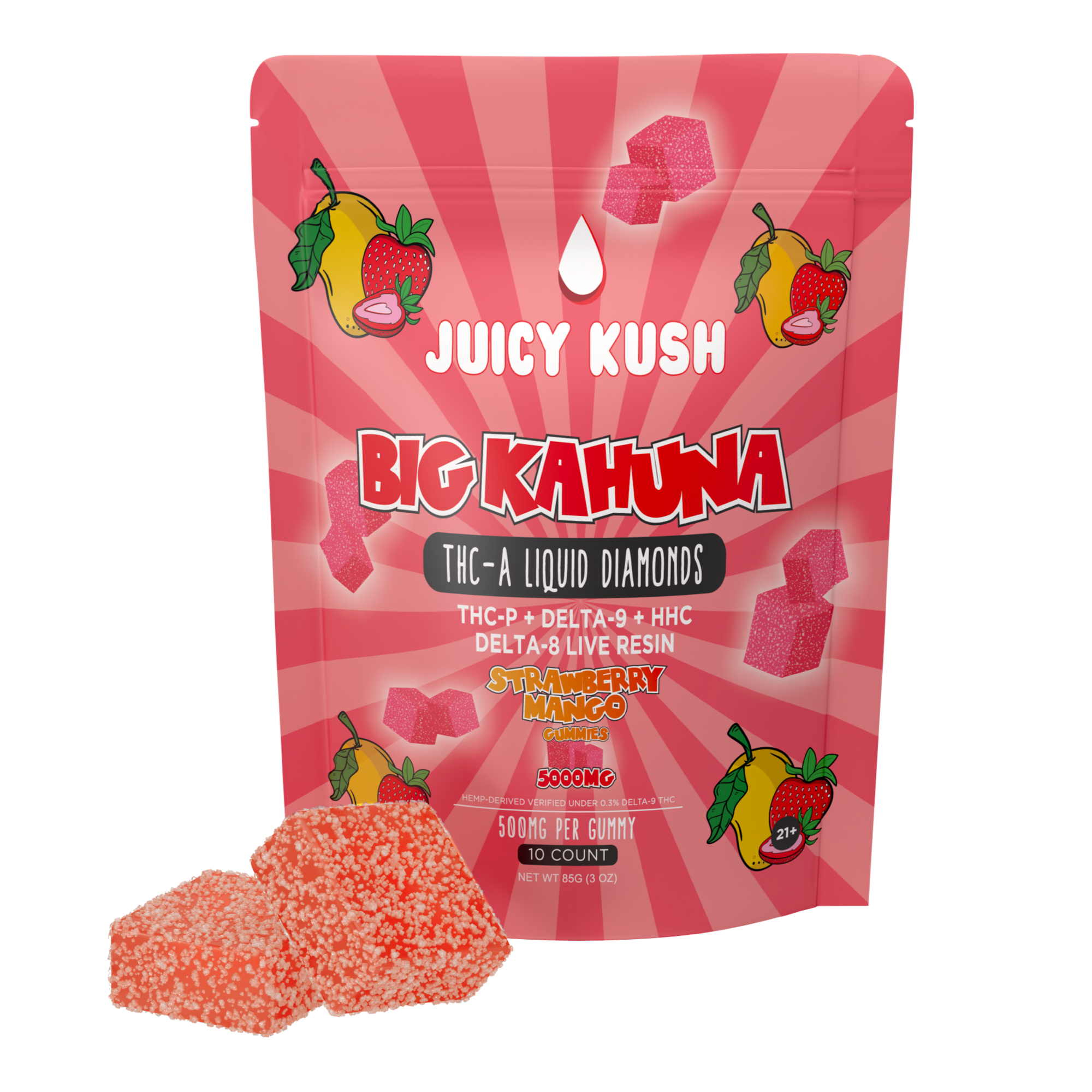 Strawberry Mango Gummies 5000mg