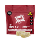 Load image into Gallery viewer, Relax | Strawberry Colada D9-THC + Ashwagandha + L-Theanine Gummies (2ct)