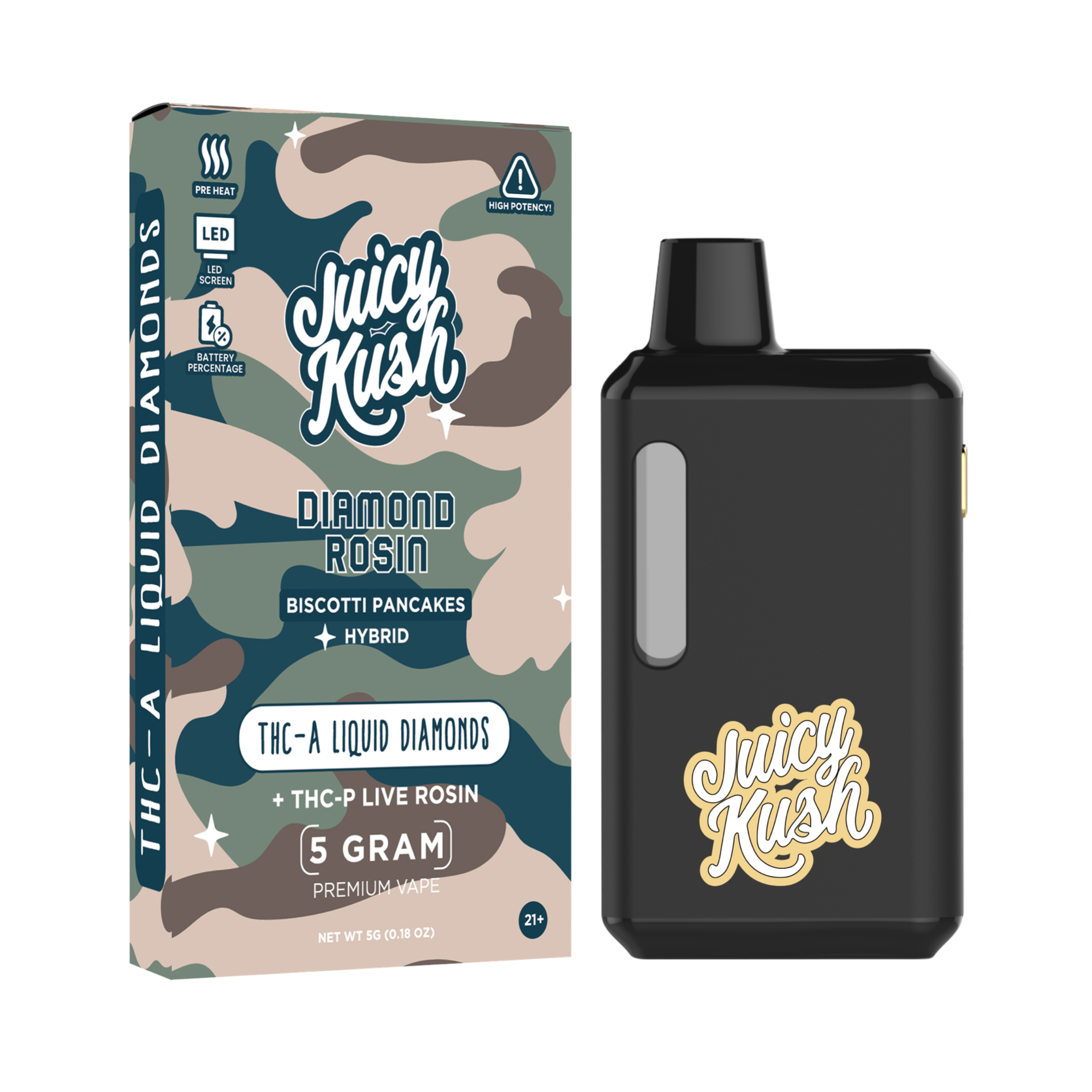 Biscotti Pancakes Preheat Disposable 5g | Juicy Kush